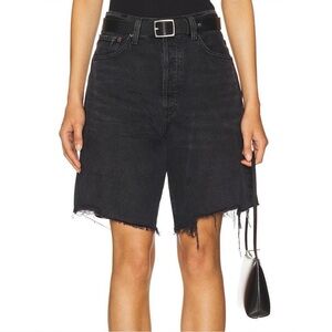 Agolde Black Jean Shorts